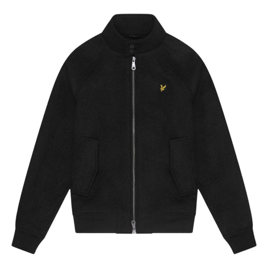 Lyle Scott Double Face Wool Jet Black Jacket