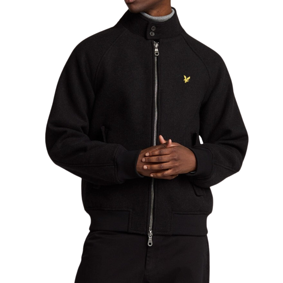 Lyle Scott Double Face Wool Jet Black Jacket