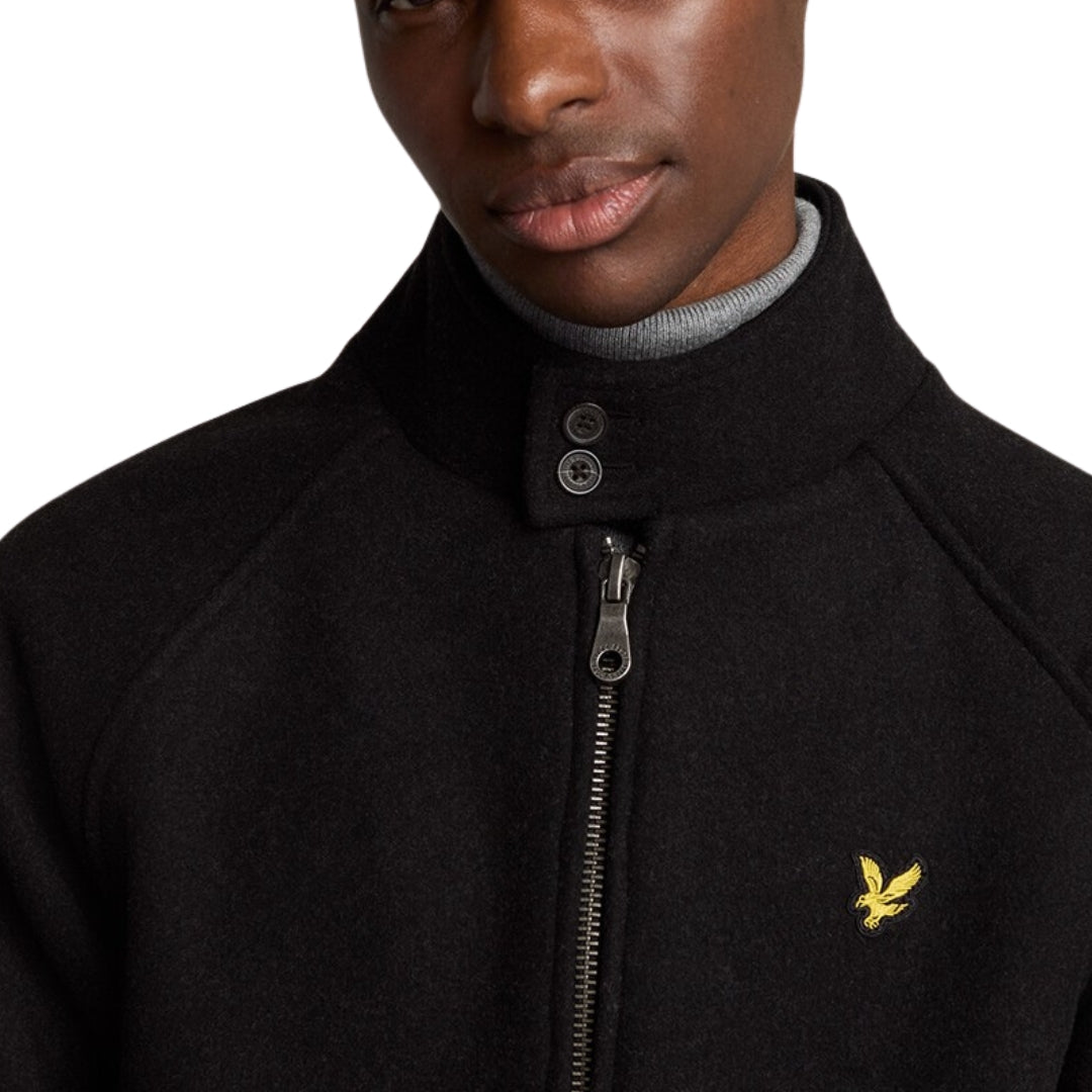 Lyle Scott Double Face Wool Jet Black Jacket