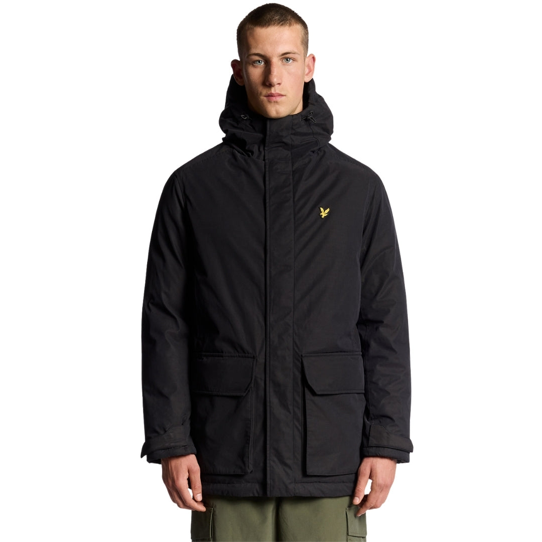 Lyle & Scott Jet Black Membrane Parka XS