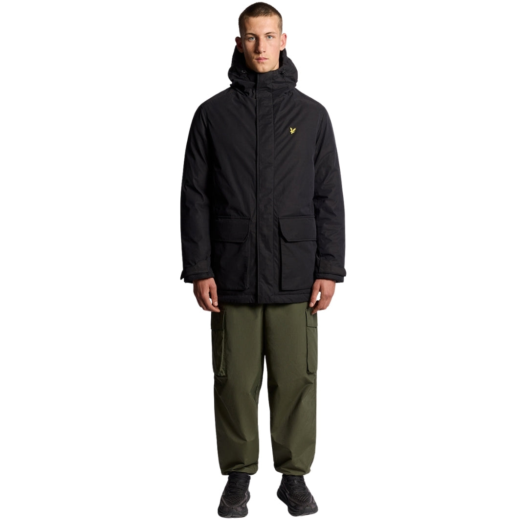 Lyle & Scott Jet Black Membrane Parka XS