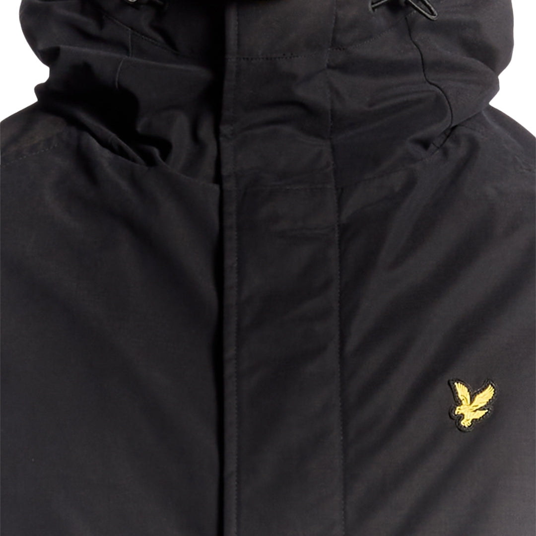 Lyle & Scott Jet Black Membrane Parka XS