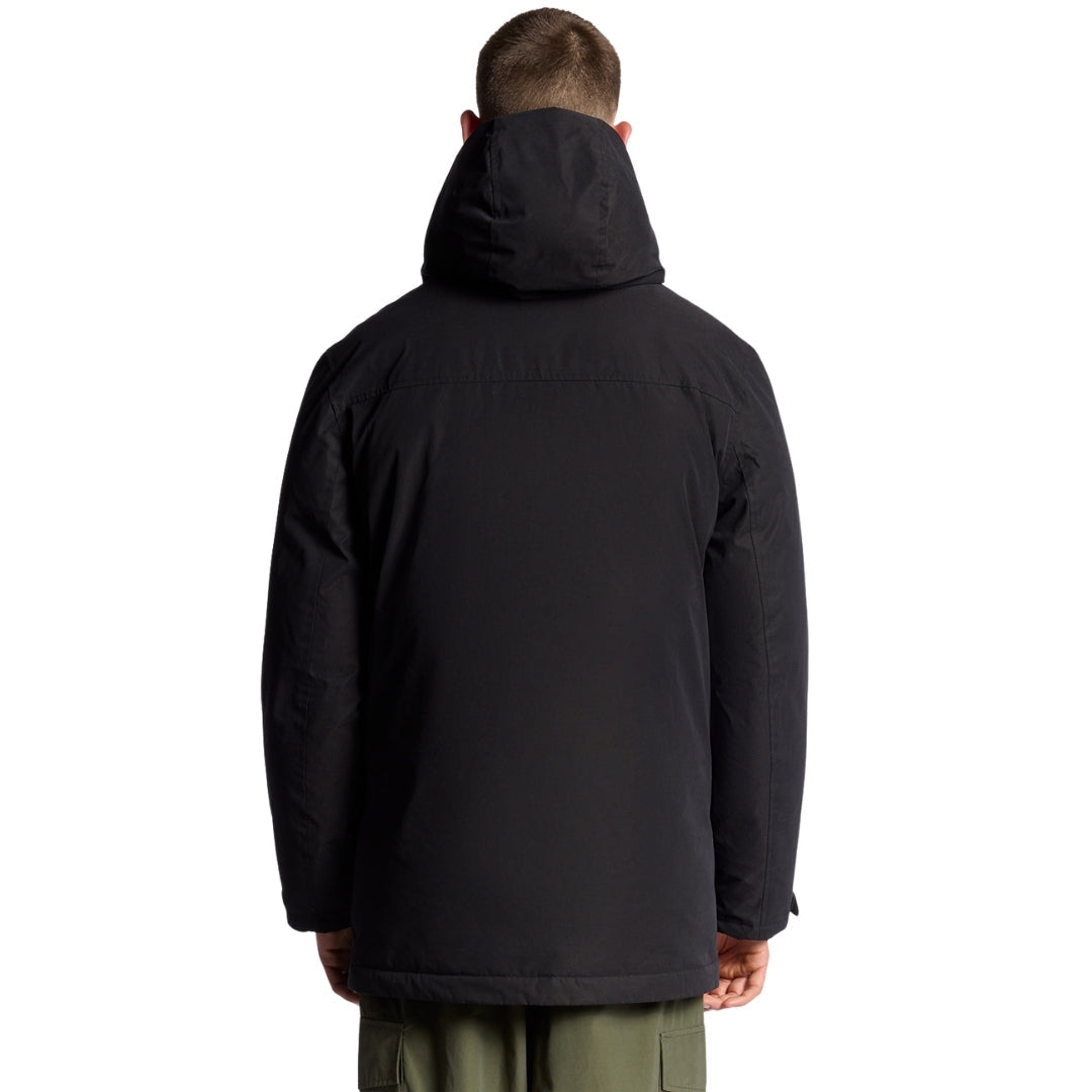 Lyle & Scott Jet Black Membrane Parka XS