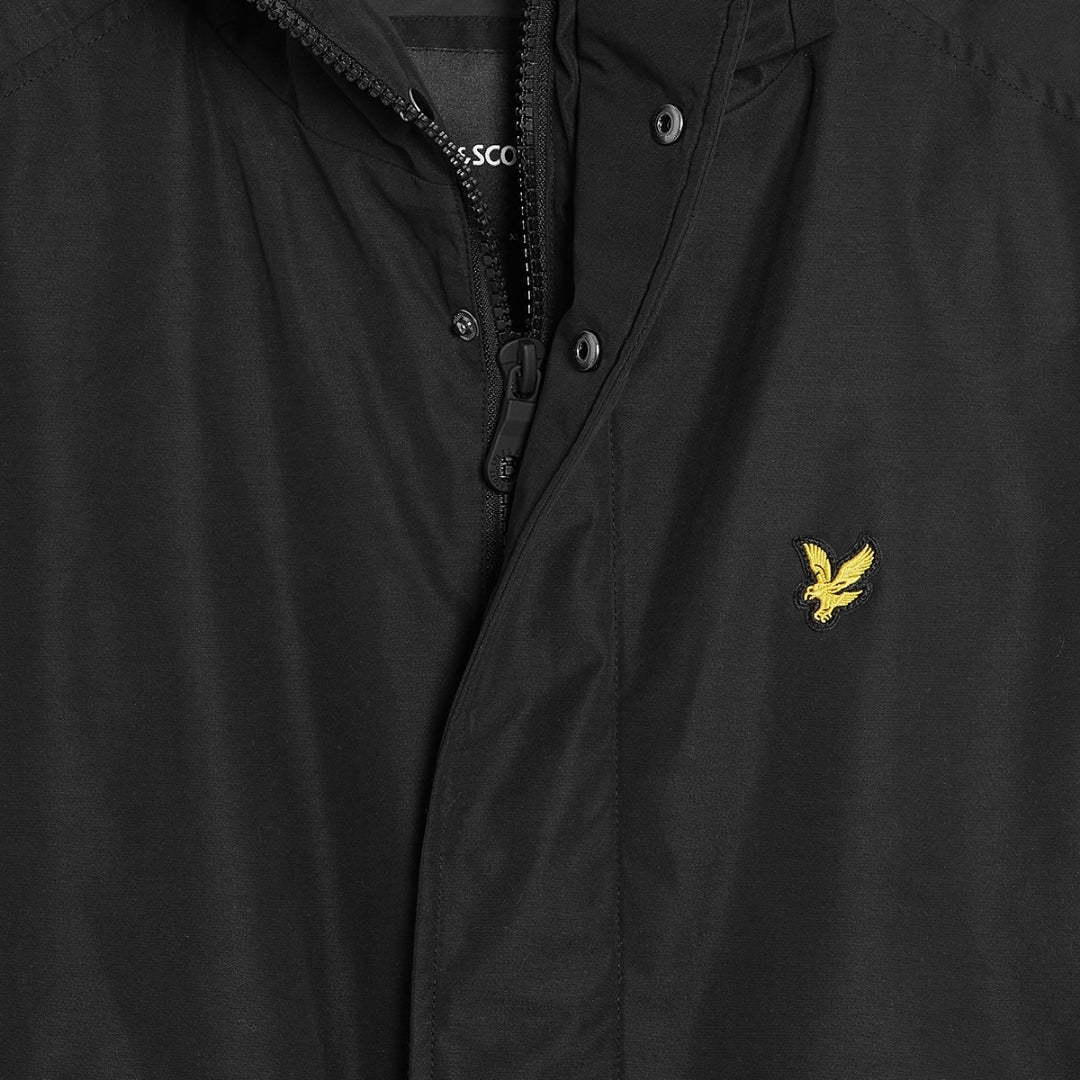 Lyle & Scott Jet Black Membrane Parka XS