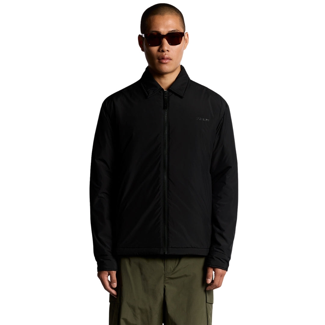 Lyle & Scott Black Collared Puffer Jacket XS