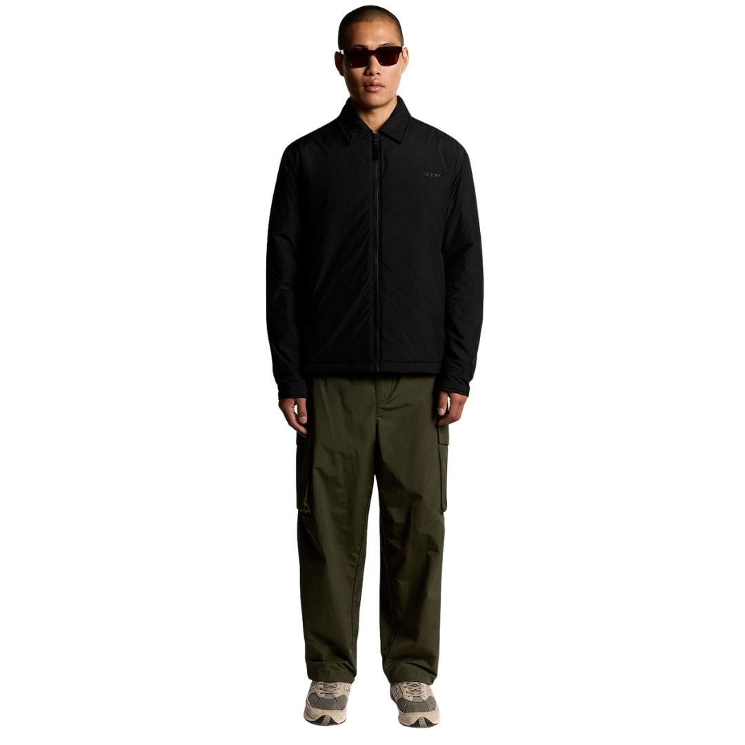 Lyle & Scott Black Collared Puffer Jacket XS