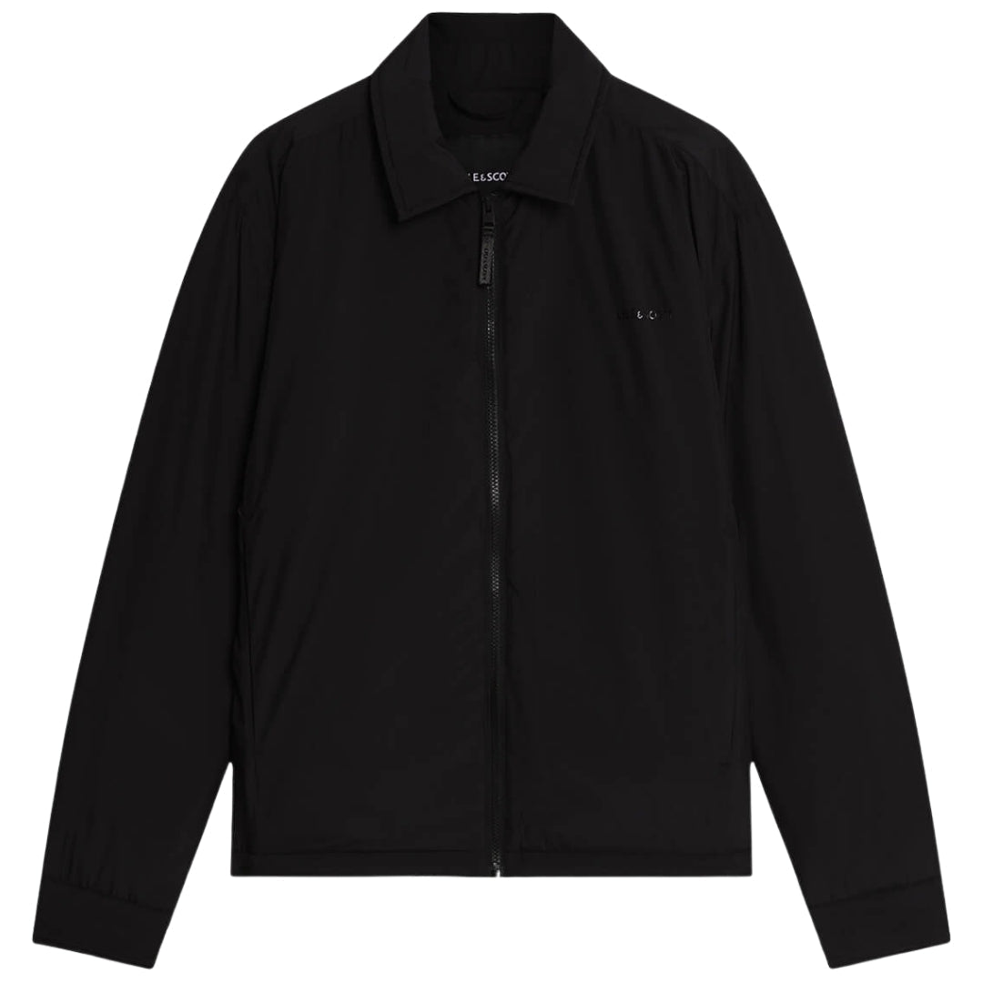 Lyle & Scott Black Collared Puffer Jacket XS