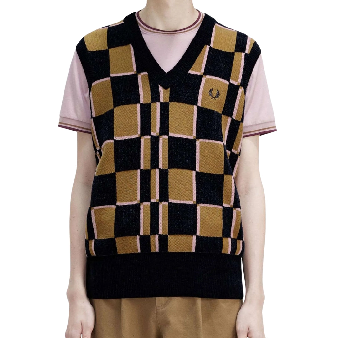 Fred Perry K6513 R83 Shaded Stone Tank  Mens XS