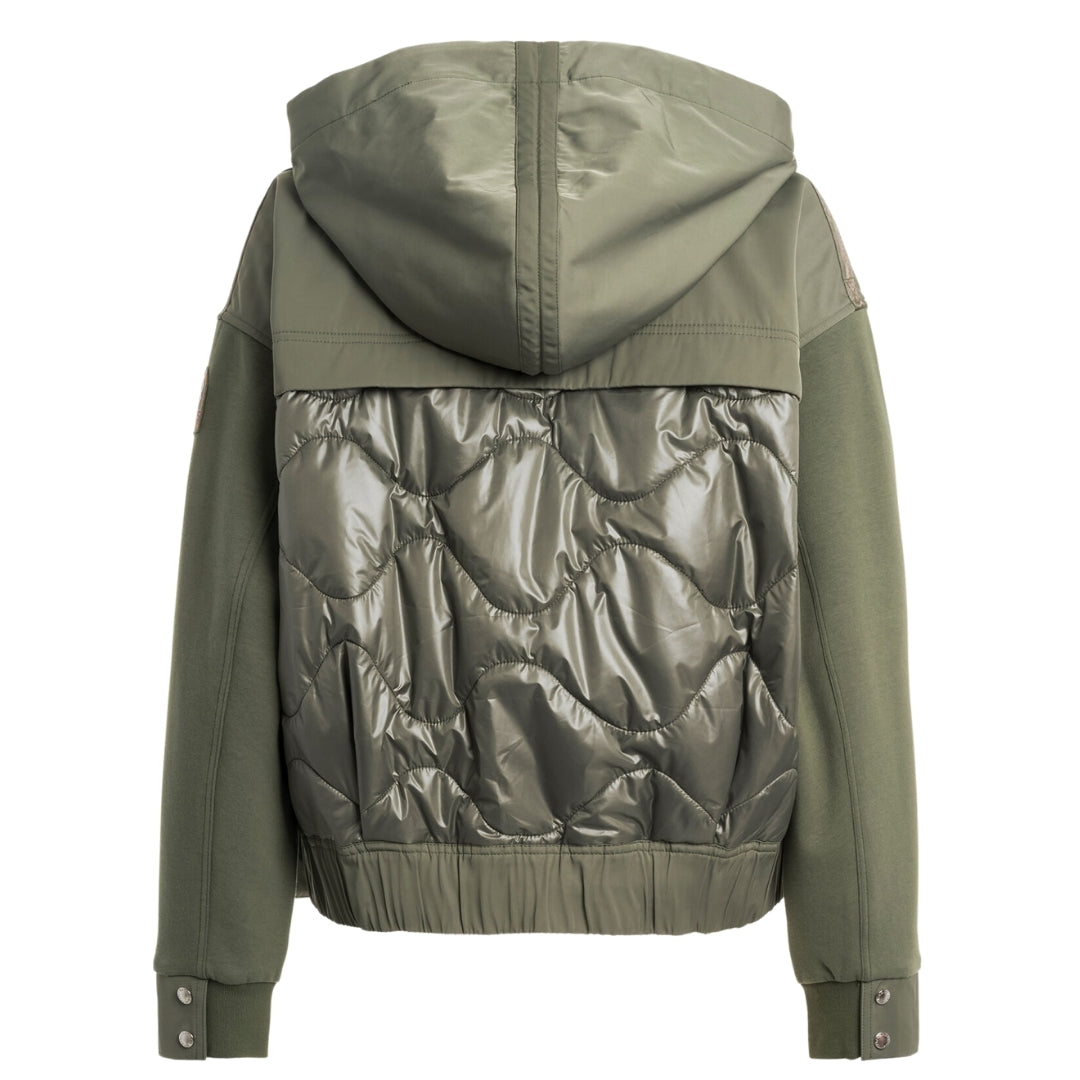 Parajumpers KINGA PWHYTF32 610 THYME Hybrid Oversize Jacket Womens S