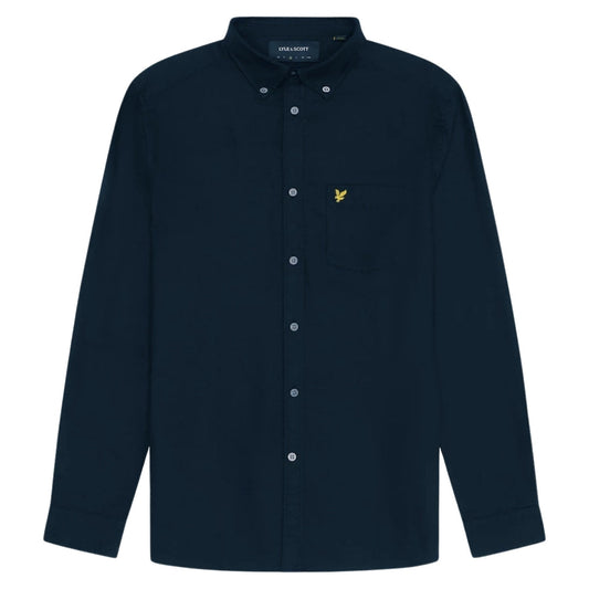 Lyle & Scott Dark Navy Blue Long Sleeve Shirt S