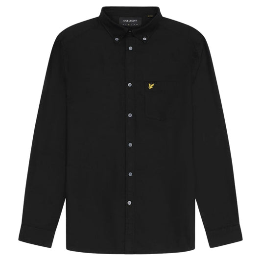 Lyle & Scott Black Long Sleeve Shirt L