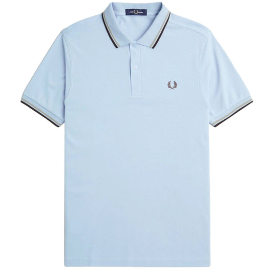 Fred Perry M3600 V02 Light Blue Polo Shirt Mens XS