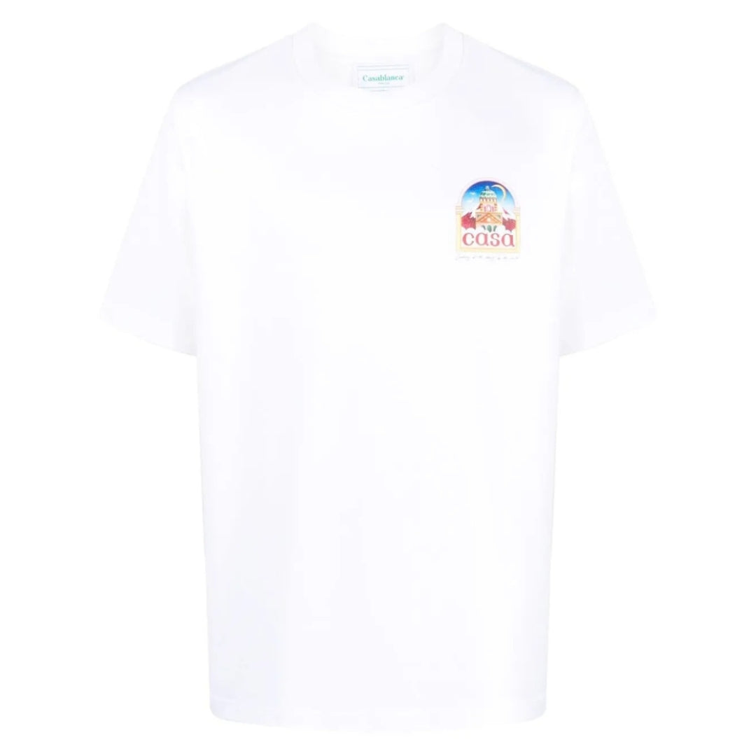 Casablanca Vue De L'Arche Design White T-Shirt S