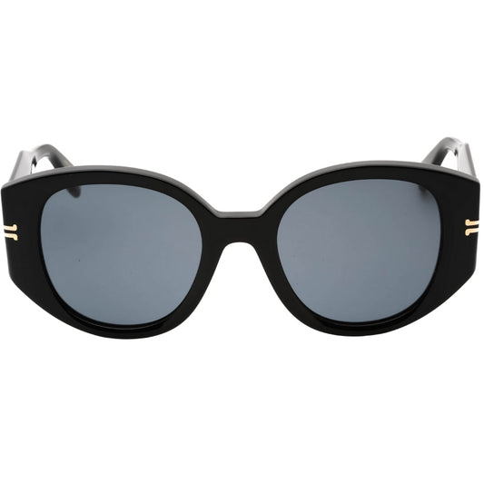 Marc Jacobs Grey Rounded Lens Black Sunglasses One Size