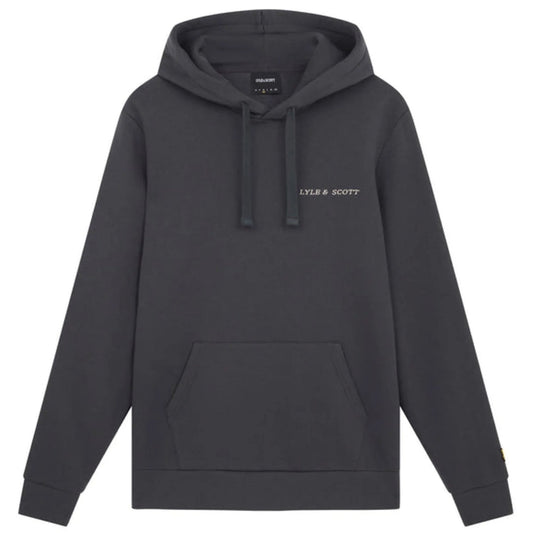 Lyle & Scott Embroidered Gunmetal Grey Hoodie M
