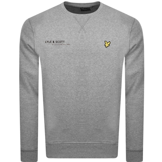 Lyle & Scott Co-Ordinate Print Logo Grey Sweatshirt S