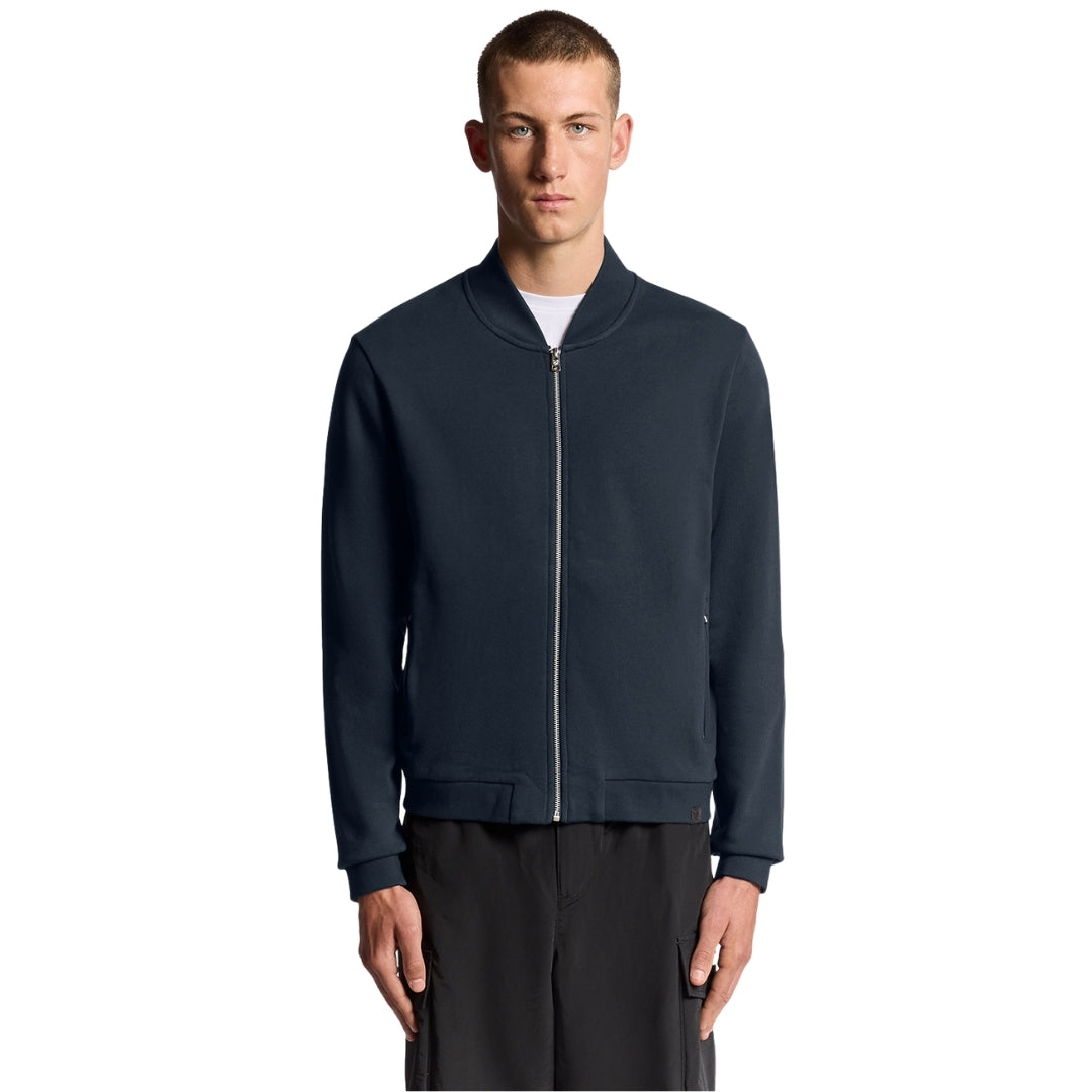 Lyle & Scott Navy Blue Half Raglan Jersey Bomber S