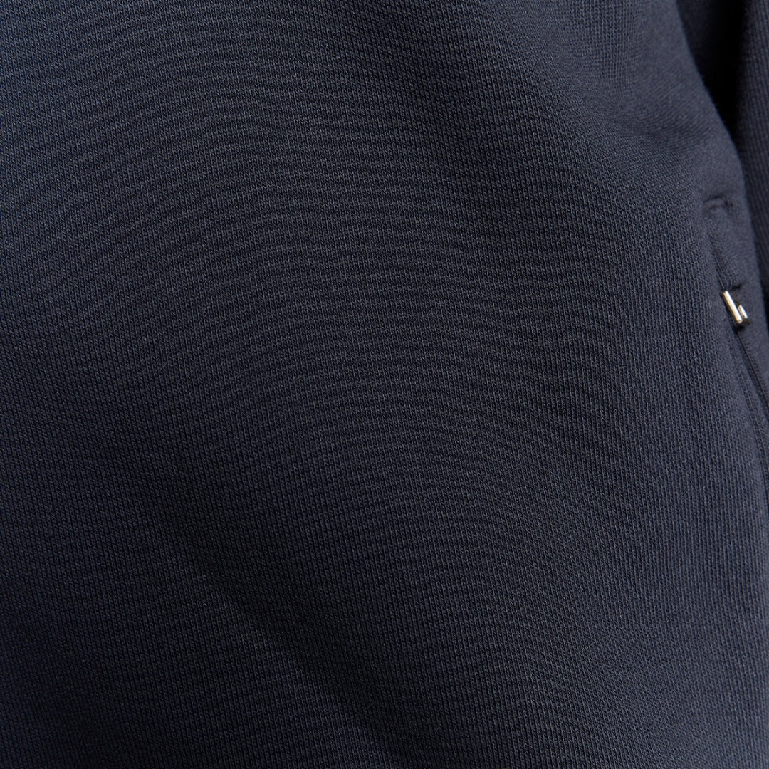 Lyle & Scott Navy Blue Half Raglan Jersey Bomber S