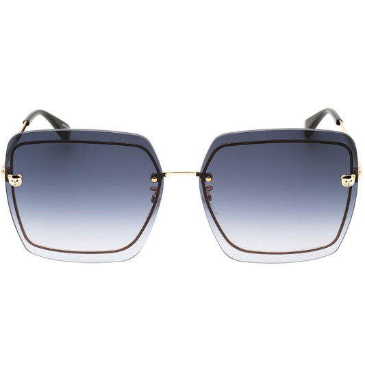 Moschino Dark Grey SF Lens Teddy Detail Gold Sunglasses One Size
