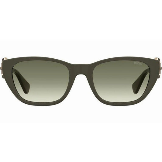 Moschino Buckle Arms Matte Dark Green Sunglasses MOS130 TBO 9K