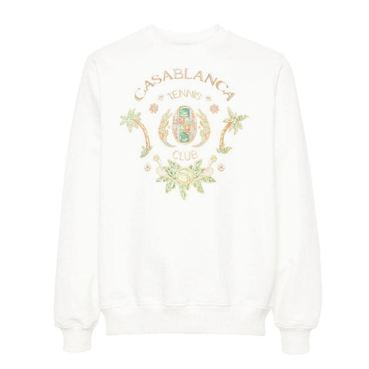 Casablanca Ms24 Jtp 001 10 White Jumper Mens