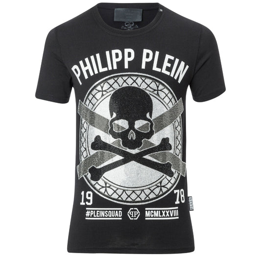 PHILIPP PLEIN PLEIN A17C MTK1456 PJY002N T-SHIRT MTK1456Find02 BLACK T-SHIRT MALE S