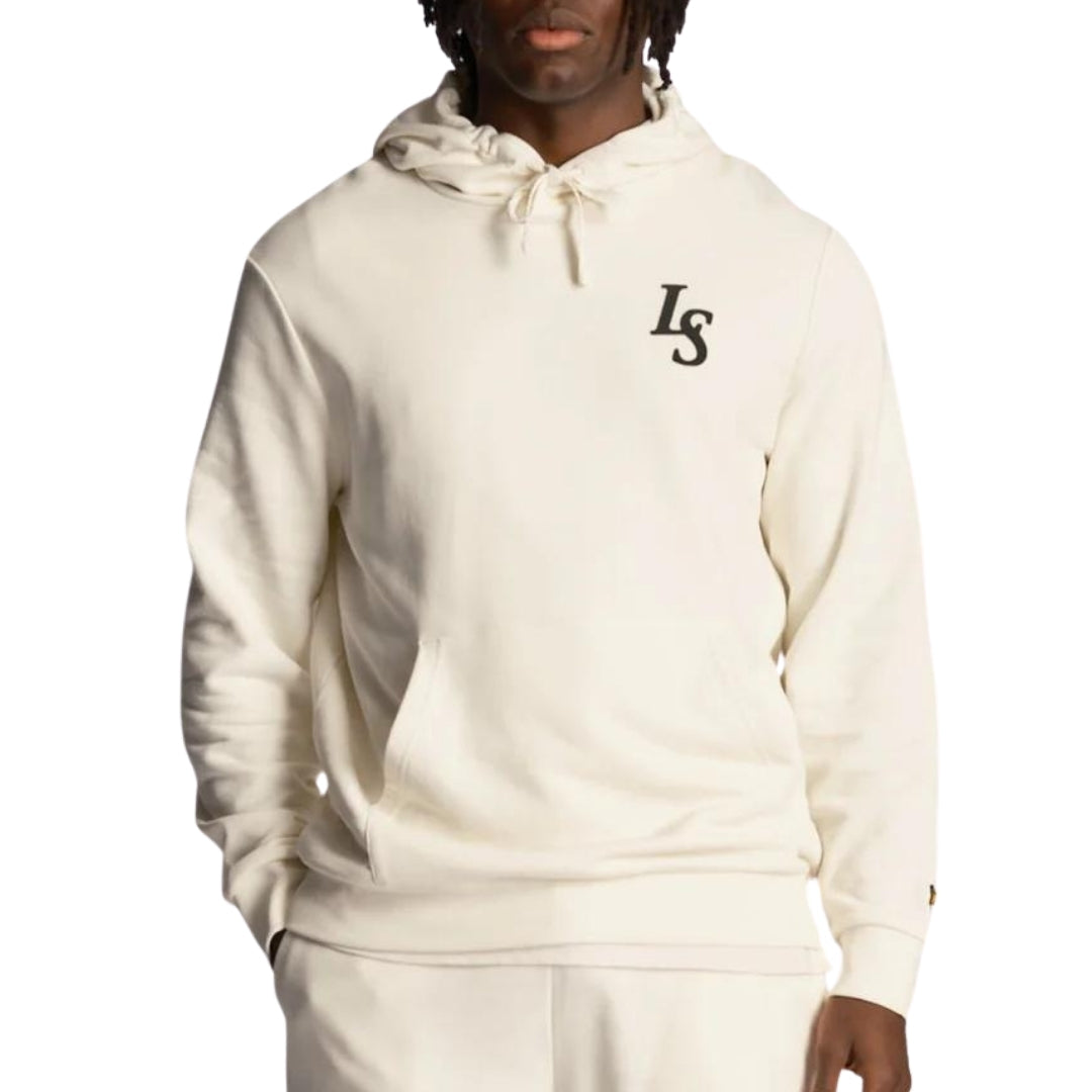 Lyle & Scott Club Emblem Chalk Hoodie