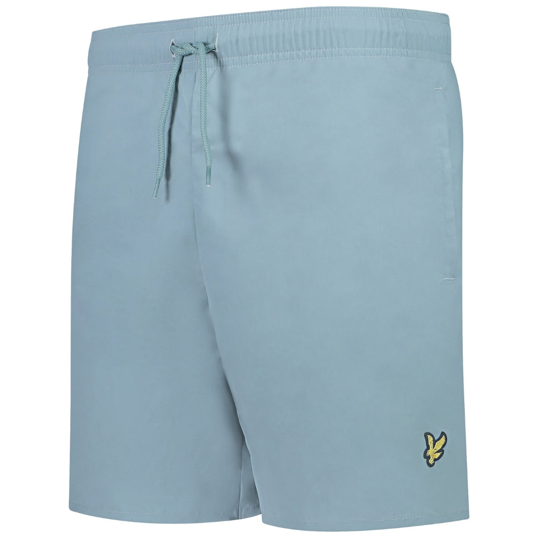 Lyle & Scott Branded Logo Light Blue Swim Shorts