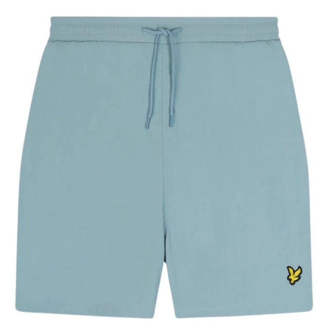 Lyle & Scott Branded Logo Light Blue Swim Shorts M