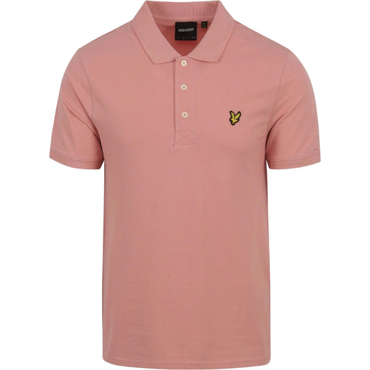 Lyle Scott Pink Plain Polo Shirt - Style Centre Wholesale