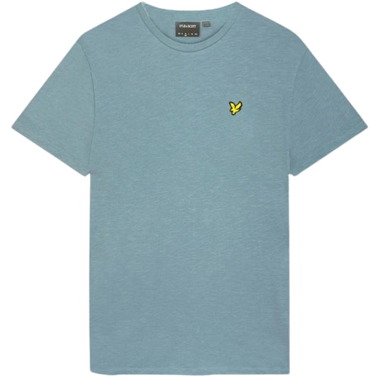 Lyle & Scott Slub Plain Slate Blue T-Shirt