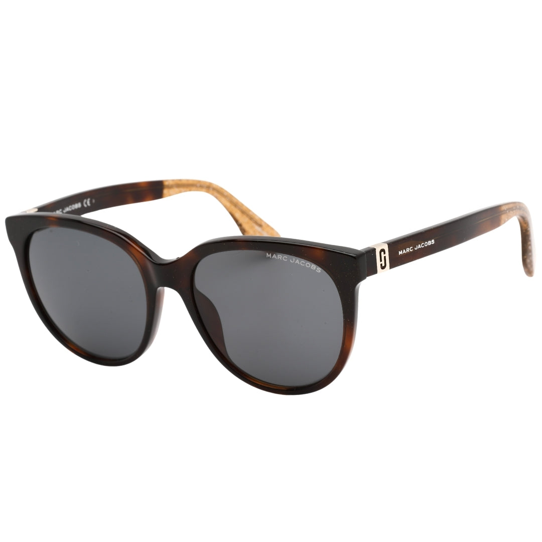 Marc Jacobs Grey Lensed Glitter Havana Brown Sunglasses Marc5 0DXH IR