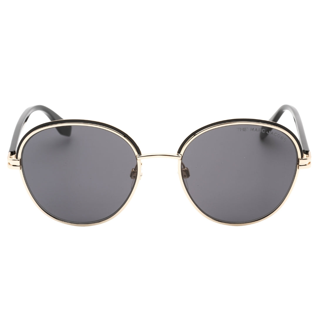 Marc Jacobs Round Grey Lensed Black Gold Sunglasses Marc 532 0RHL IR
