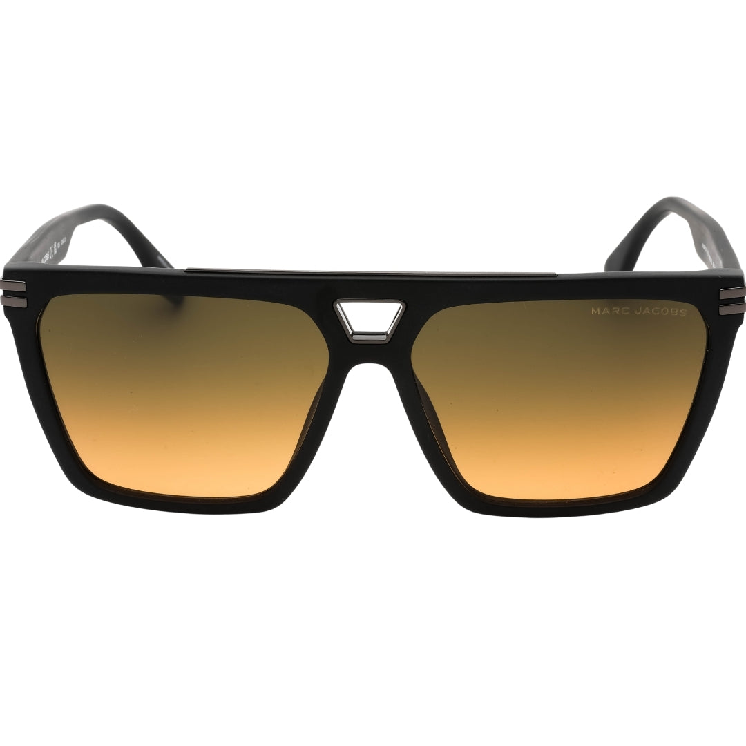 Marc Jacobs Gradient Brown F Lens Matte Black Sunglasses Marc 717 0003E