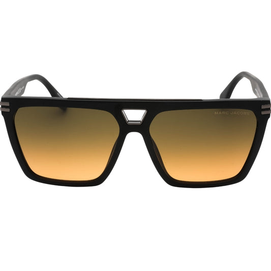Marc Jacobs Gradient Brown F Lens Matte Black Sunglasses Marc 717 0003E