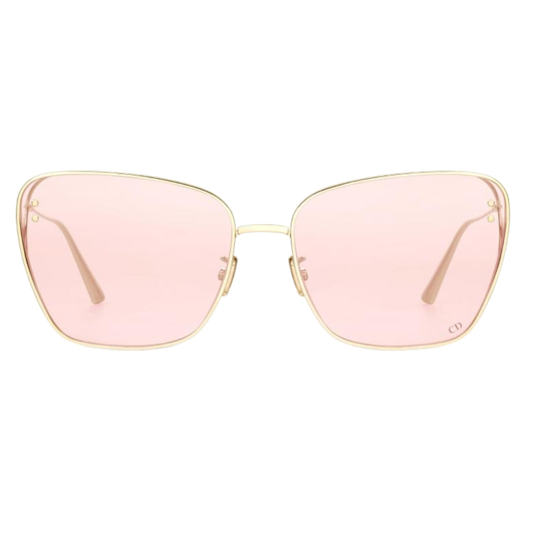 Dior Missdior B2U Cd40095U B0L0 10Y Gold Frame Pink Lens Sunglasses Womens - Style Centre Wholesale