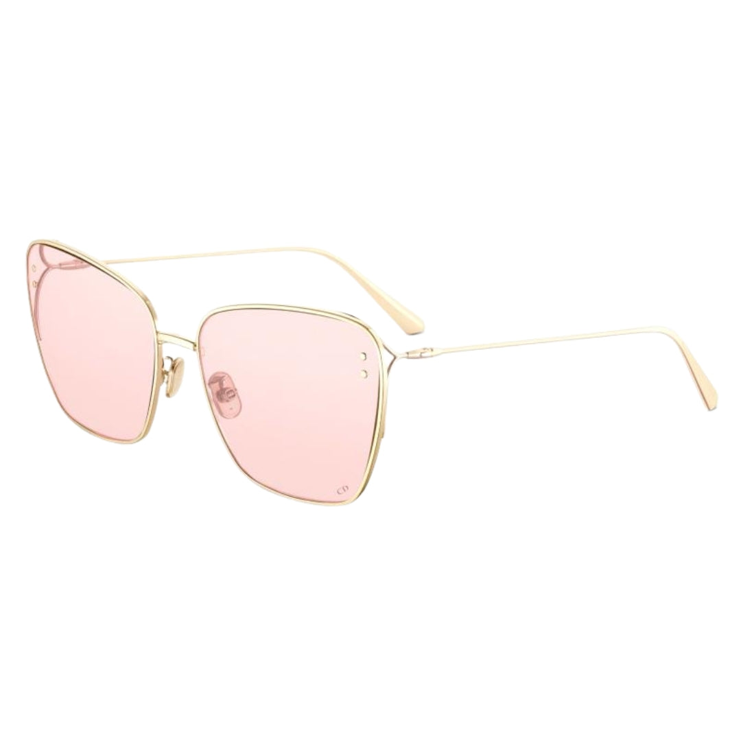 Dior Missdior B2U Cd40095U B0L0 10Y Gold Frame Pink Lens Sunglasses Womens - Style Centre Wholesale