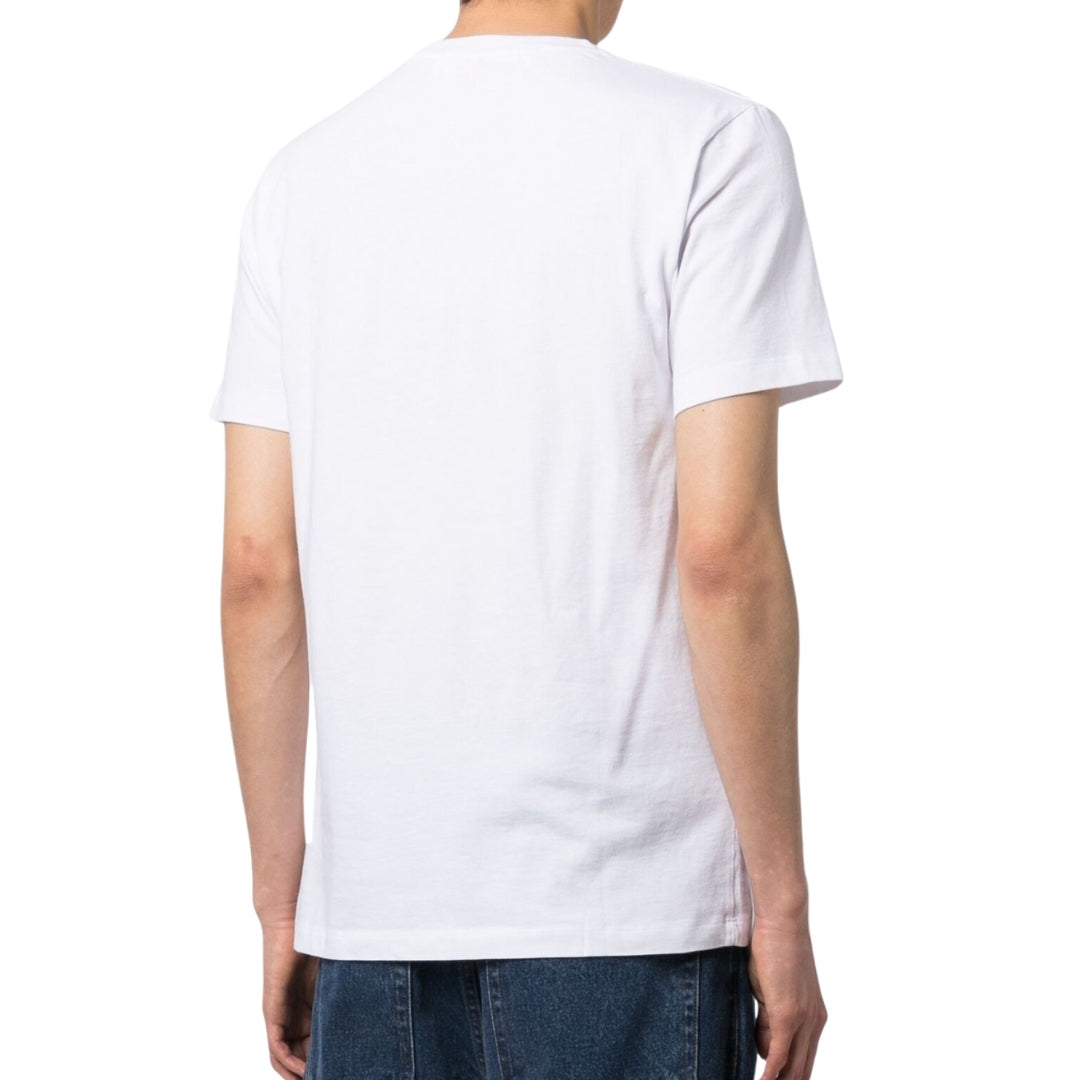 Off-White Paint Mirror Logo Slim Fit White T-Shirt XS