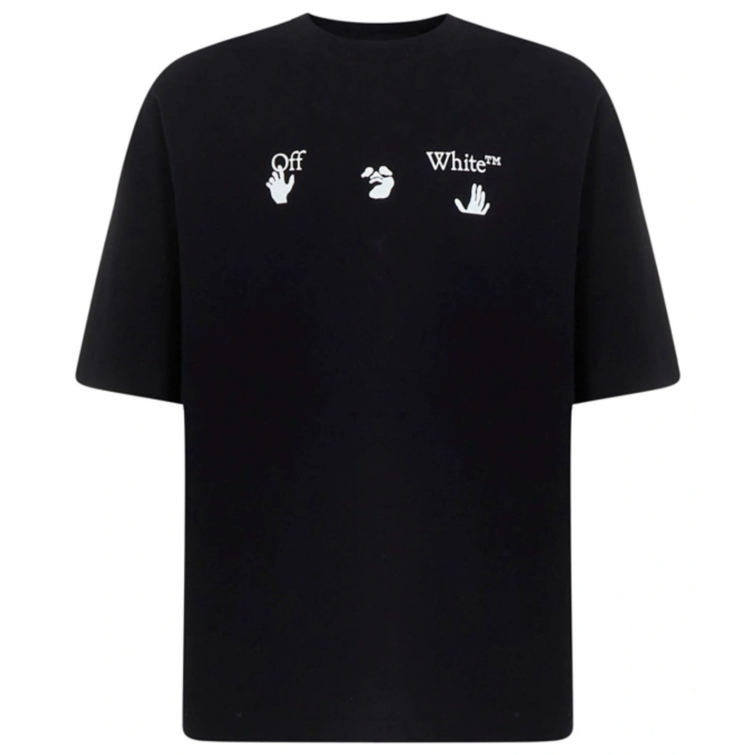 Off-White Big OW Logo Skate Fit Black T-Shirt XS
