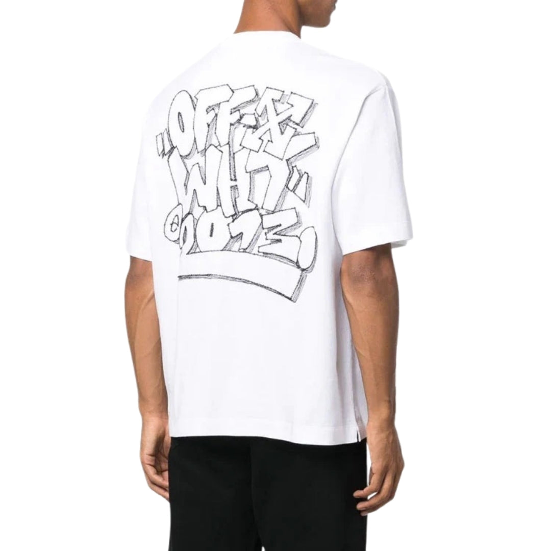 Off-White Graff Freest Over Skate Short Sleeve Tee White XS