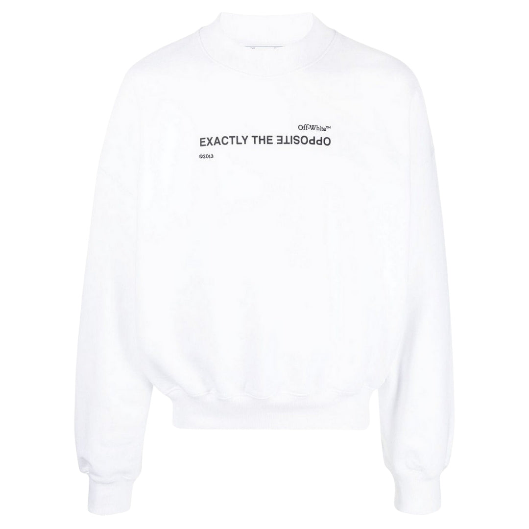 Off-White Spiral Opposite Boxy Crewneck White M