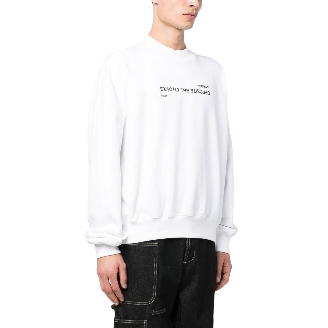 Off-White Spiral Opposite Boxy Crewneck White M