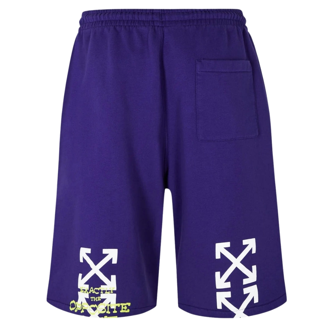 Off-White Opposite Arrow Skate Sweatshorts Purple M
