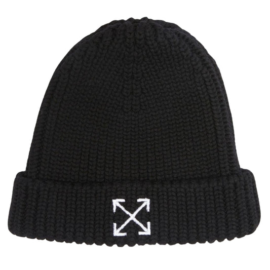 Off White Arrow Logo Black Beanie
