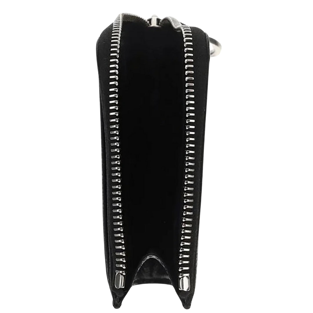 Off White Binder Diag Safe Zip Black Wallet