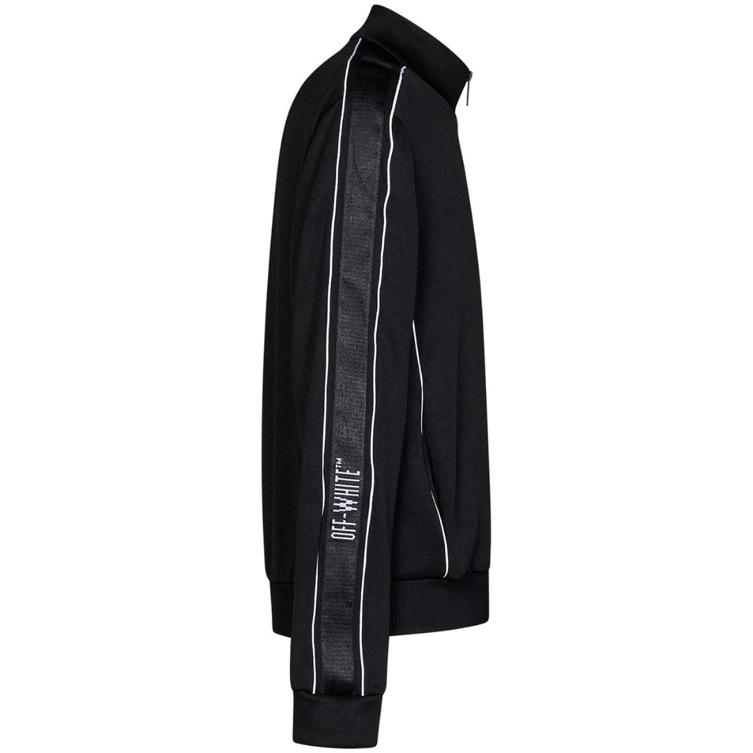 Off-White Knit Tape Track Jacket Black M
