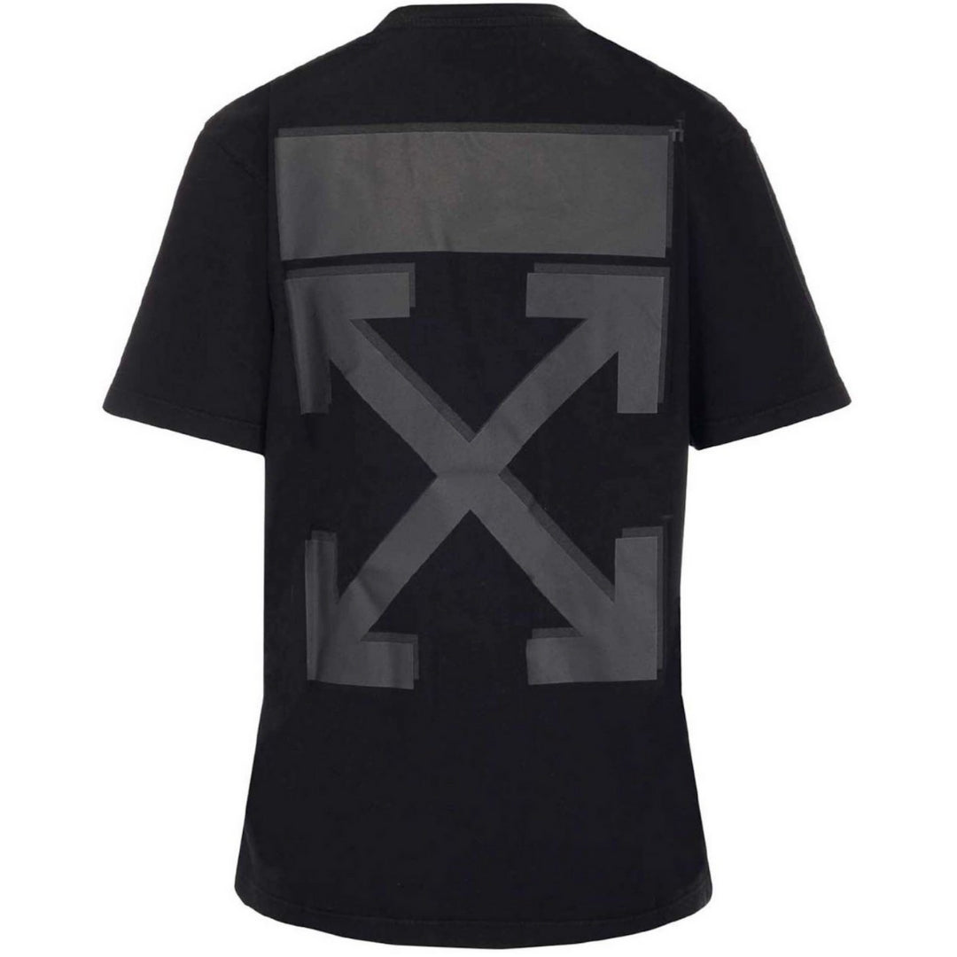 Off-White Rubber Arrow Logo Regular Fit Black T-Shirt S