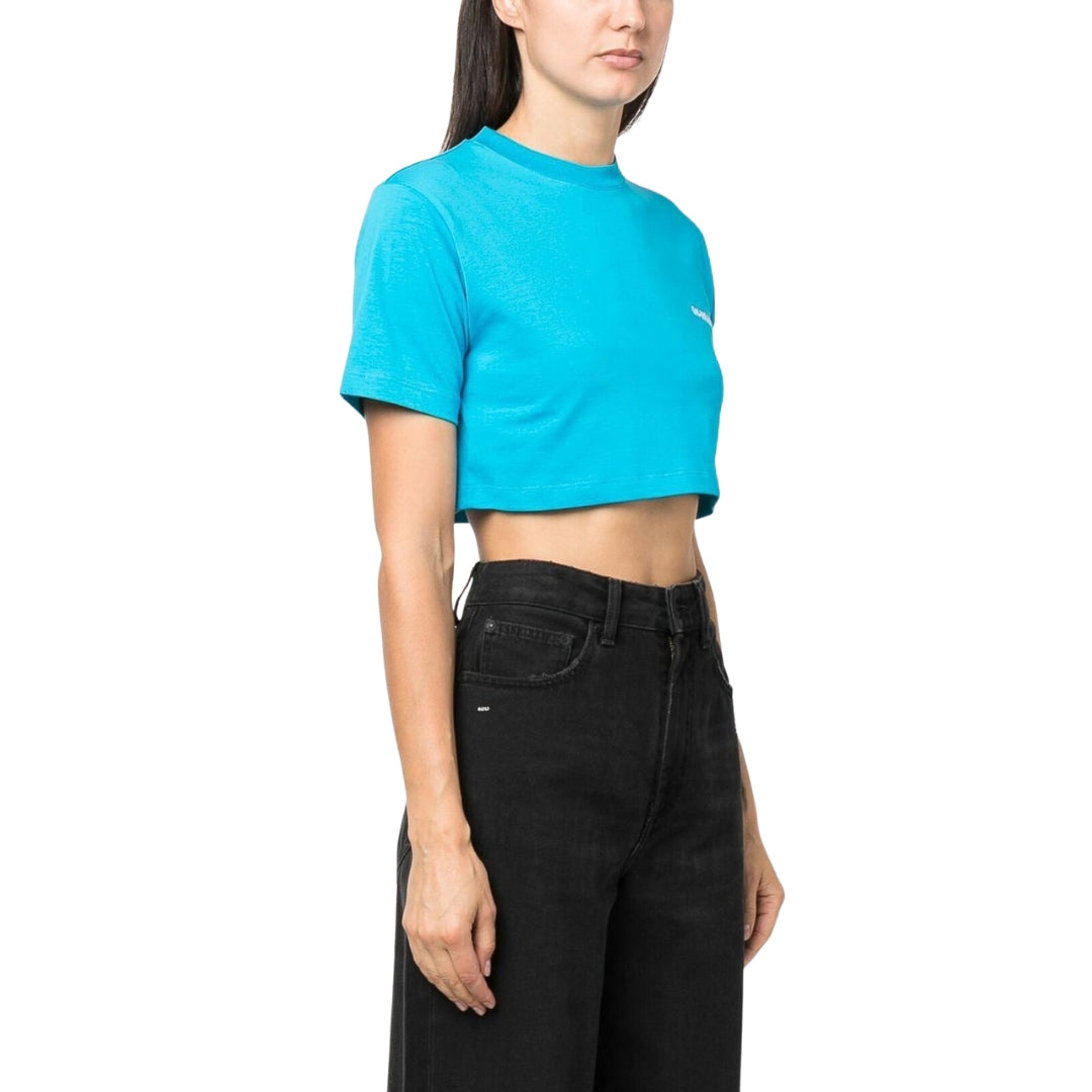 Off-White Helvetica Cropped T-Shirt S