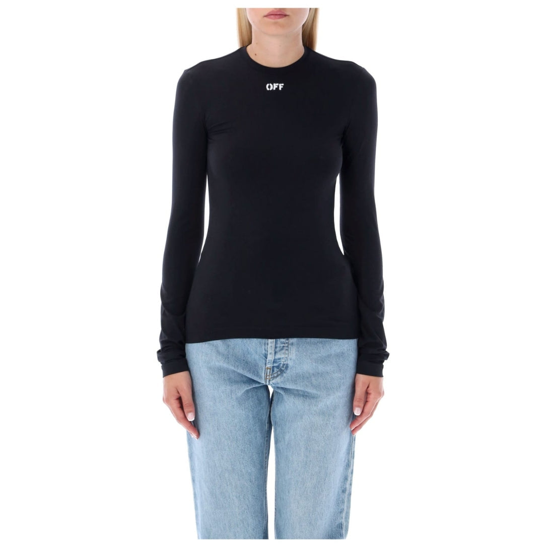 Off-White Off Stamp Second Skin Top Black IT40