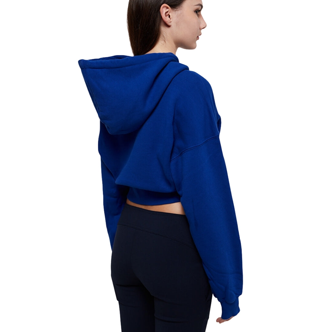 Off-White Embr Mini Arrow Crop Hoodie Blue XS